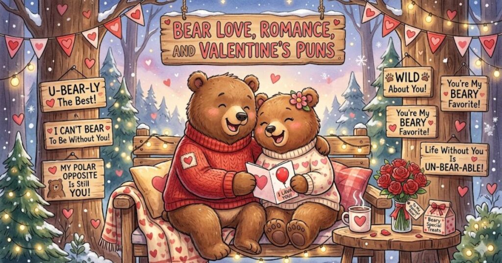 Bear Love, Romance, and Valentine's Puns