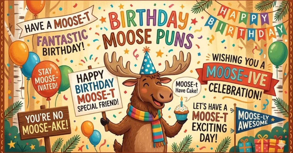 Birthday Moose Puns