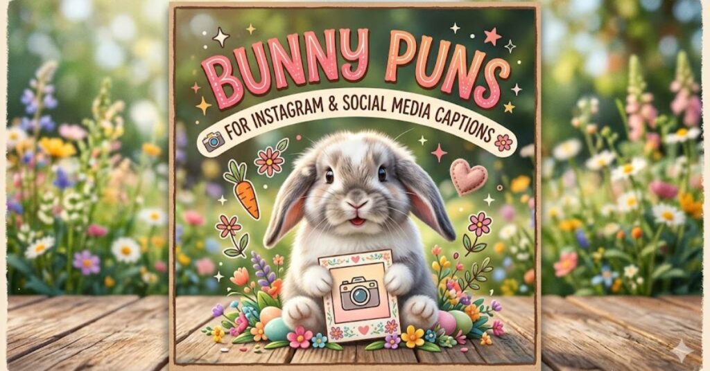 Bunny Puns for Instagram & Social Media Captions 📸