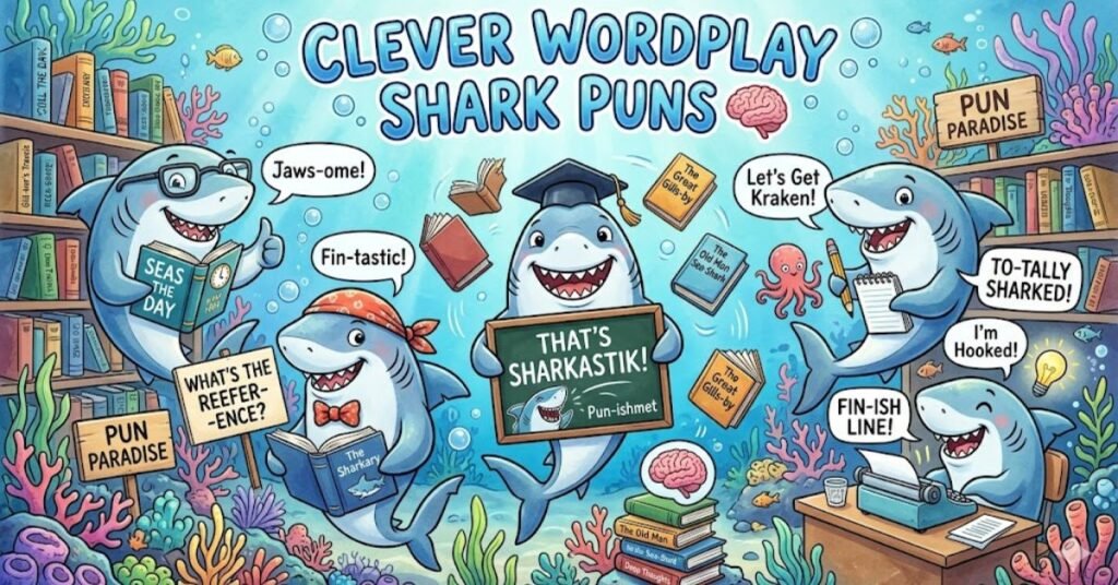 Clever Wordplay Shark Puns 🧠