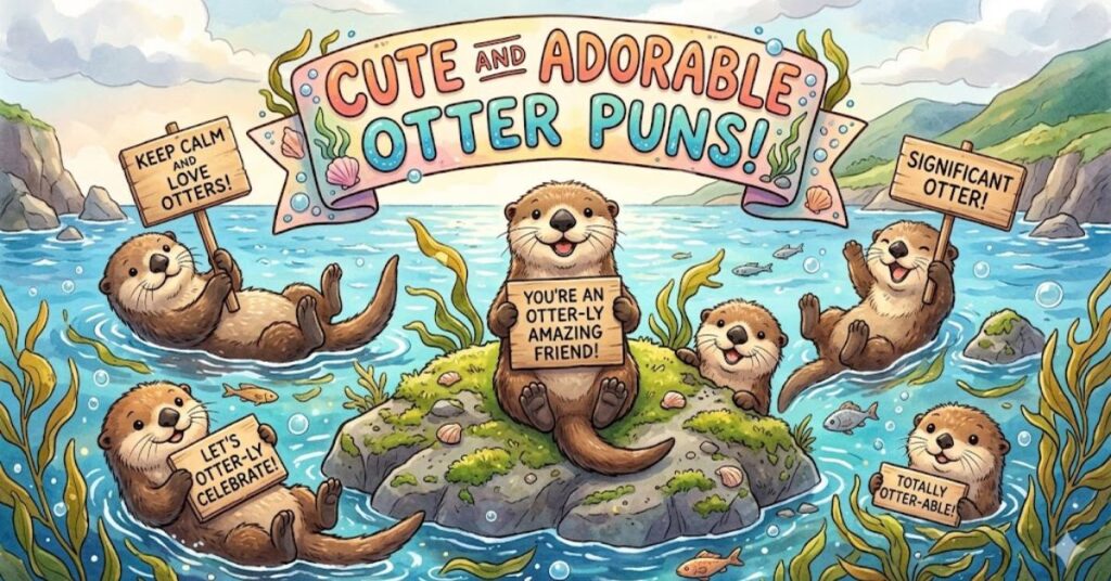Cute And Adorable Otter Puns