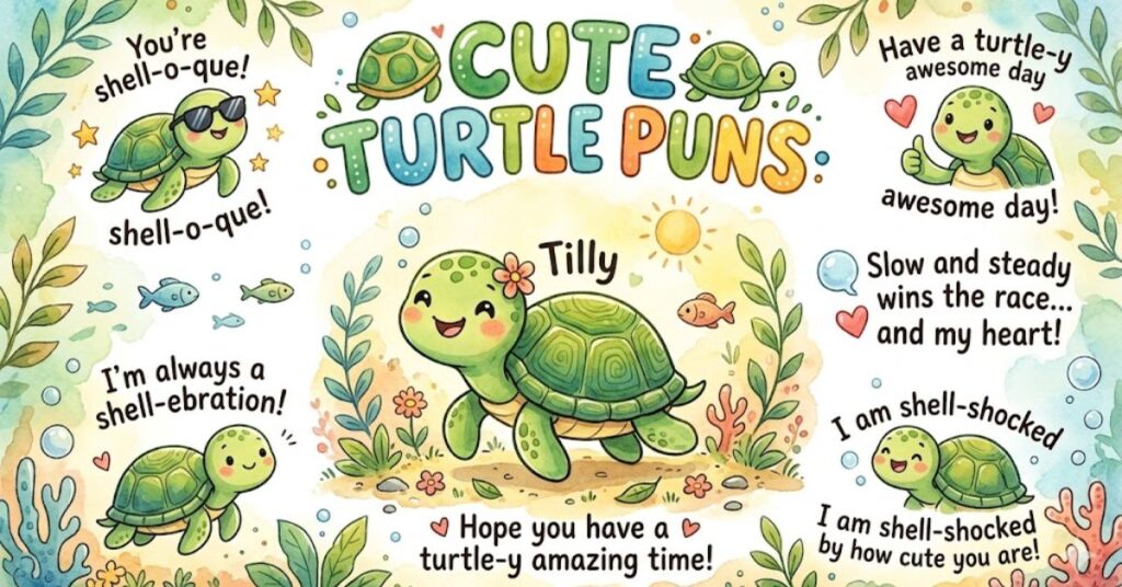Cute Turtle Puns