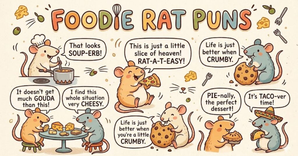 Foodie Rat Puns