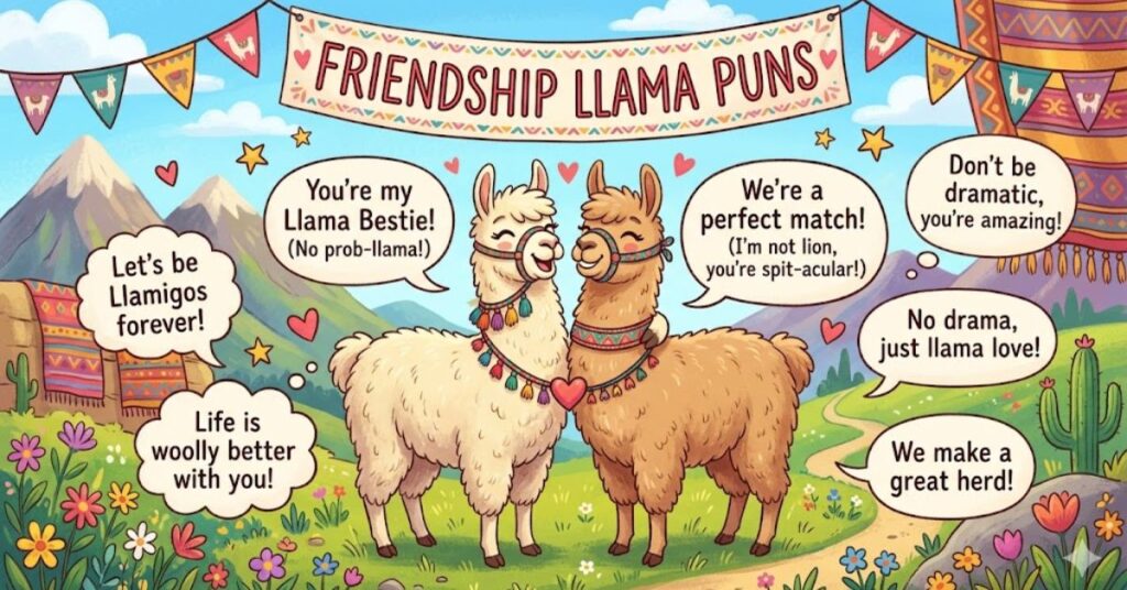 Friendship Llama Puns