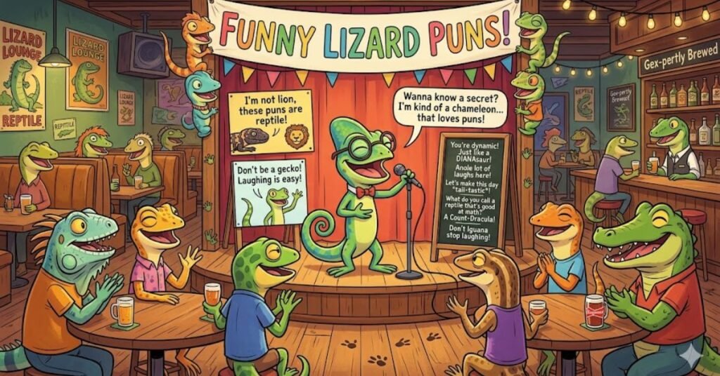 Funny Lizard Puns