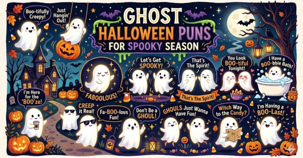 Ghost Halloween Puns for Spooky Season