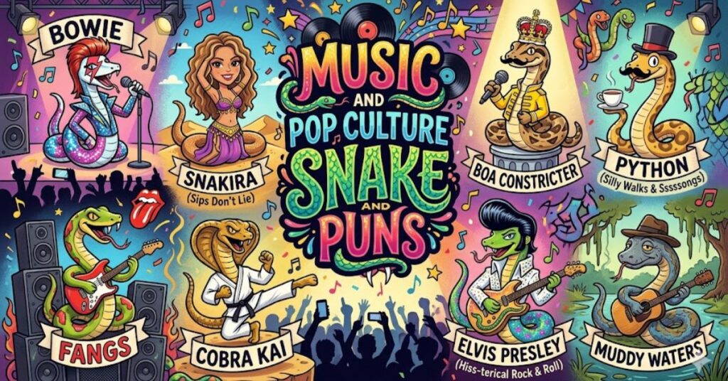 Music and Pop Culture Snake Puns