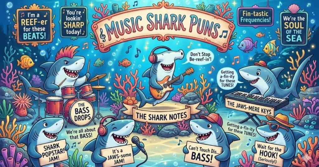 Music Shark Puns 🎵