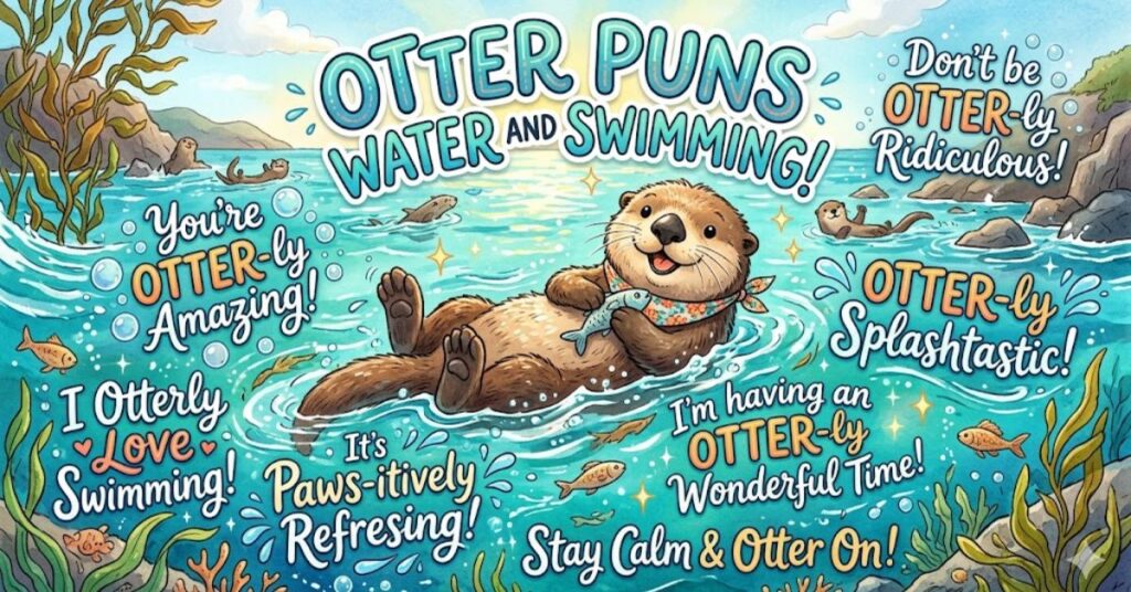 Otter Puns About Water And Swimming