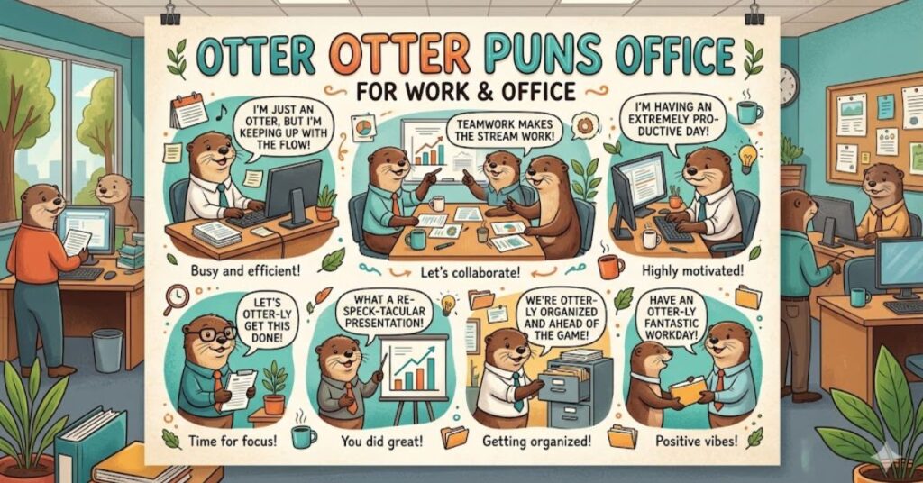 Otter Puns For Work And Office