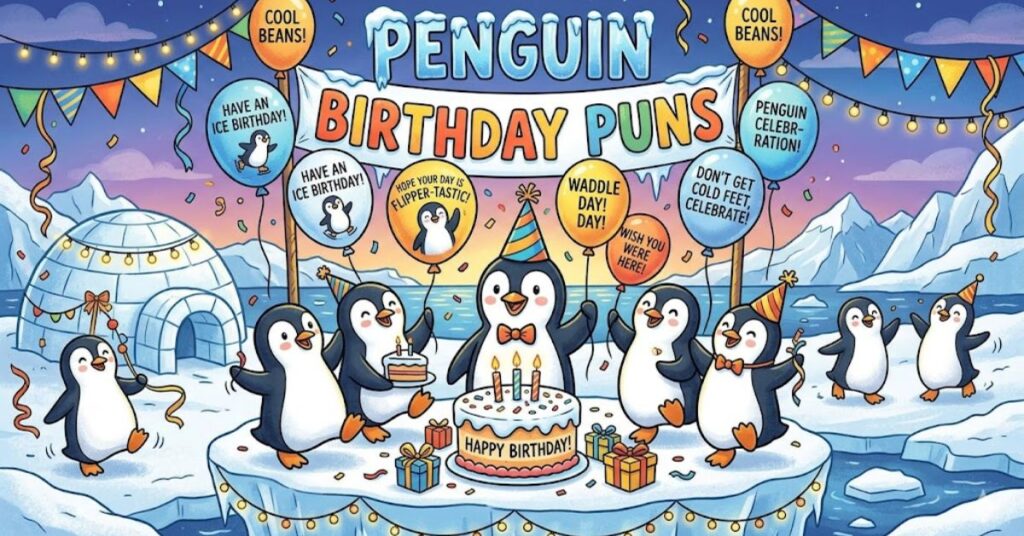 Penguin Birthday Puns
