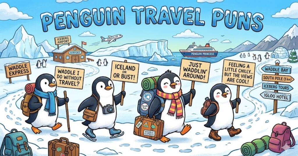 Penguin Travel Puns