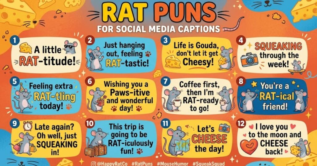 Rat Puns for Social Media Captions