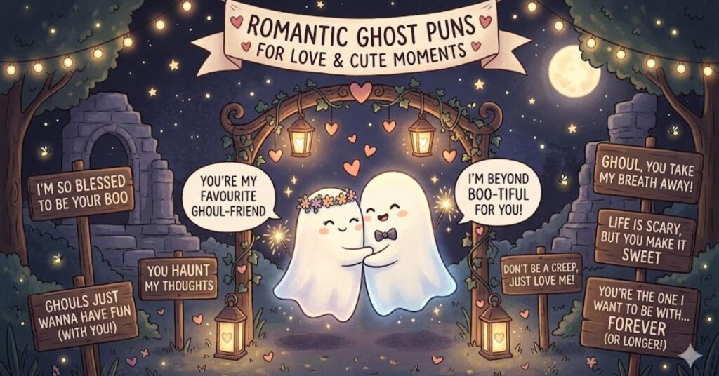 Romantic Ghost Puns for Love & Cute Moments