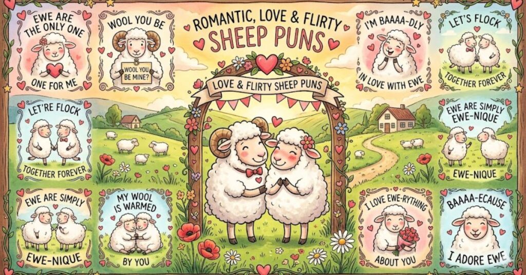 Romantic, Love & Flirty Sheep Puns