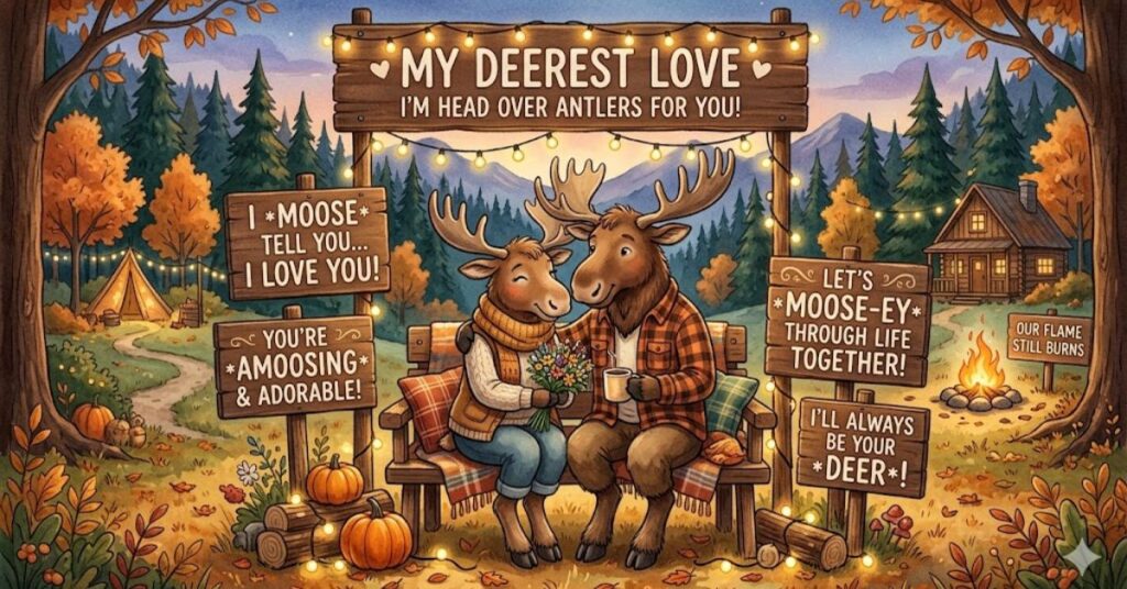 Romantic Moose Puns