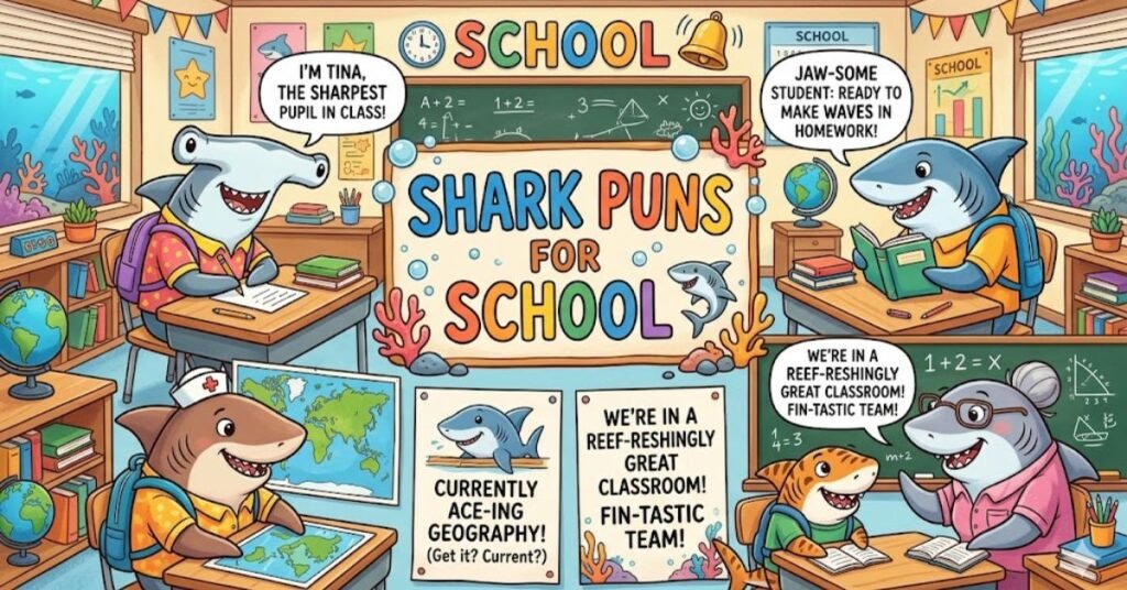 Shark Puns for School 🏫🦈