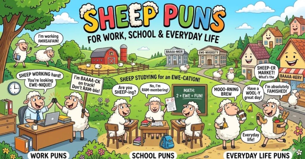 Sheep Puns for Work, School & Everyday Life