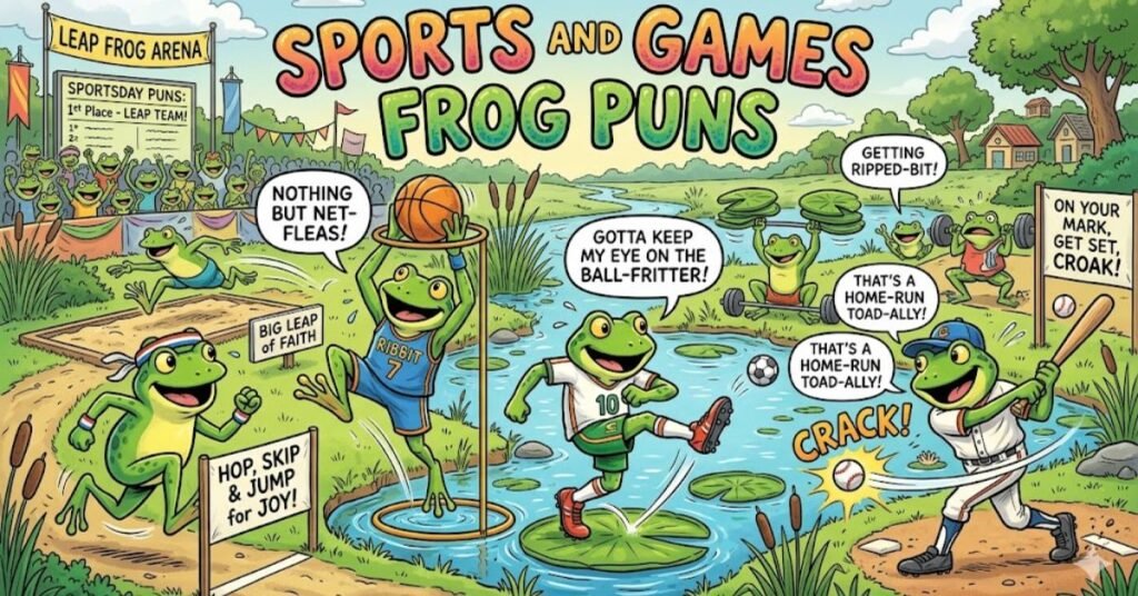 Sports and Games Frog Puns