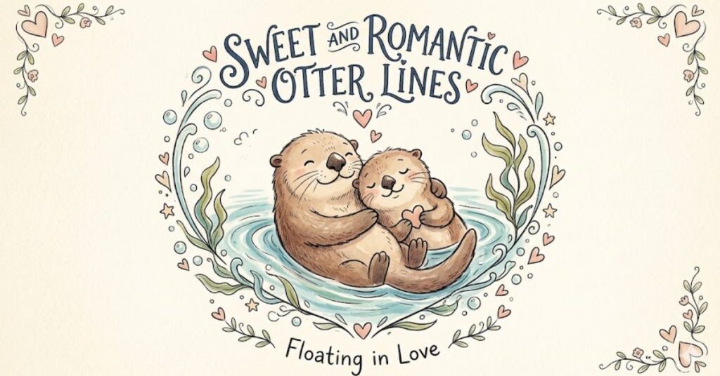 Sweet And Romantic Otter Lines