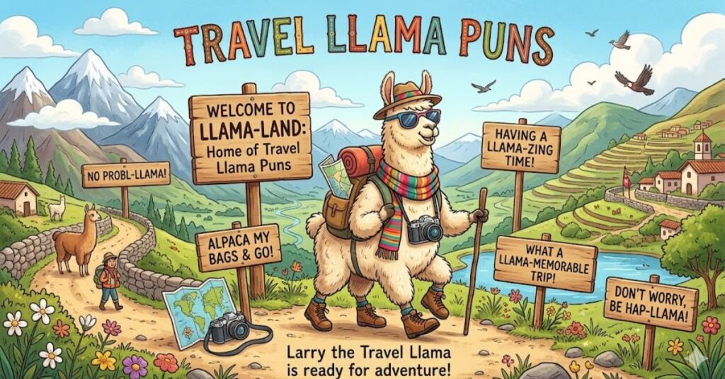 Travel Llama Puns