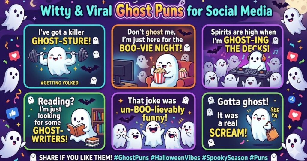 Witty & Viral Ghost Puns for Social Media