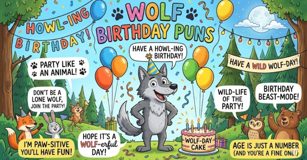 Wolf Birthday Puns