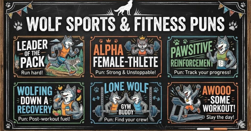 Wolf Sports and Fitness Puns