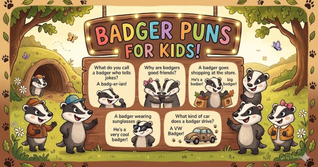 Badger Puns for Kids