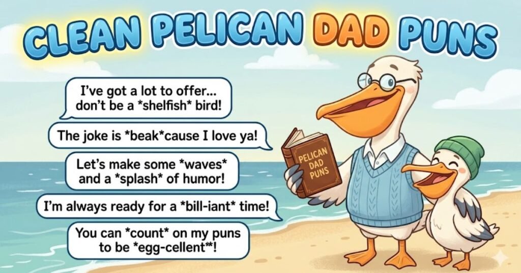 Clean Pelican Dad Puns