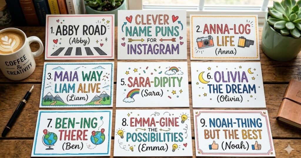 Clever Name Puns for Instagram