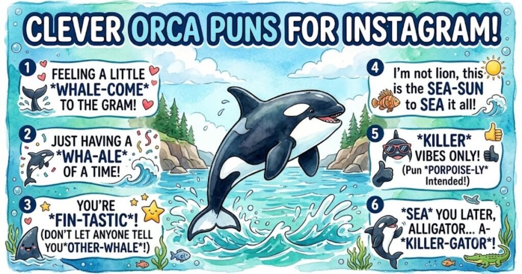 Clever Orca Puns for Instagram