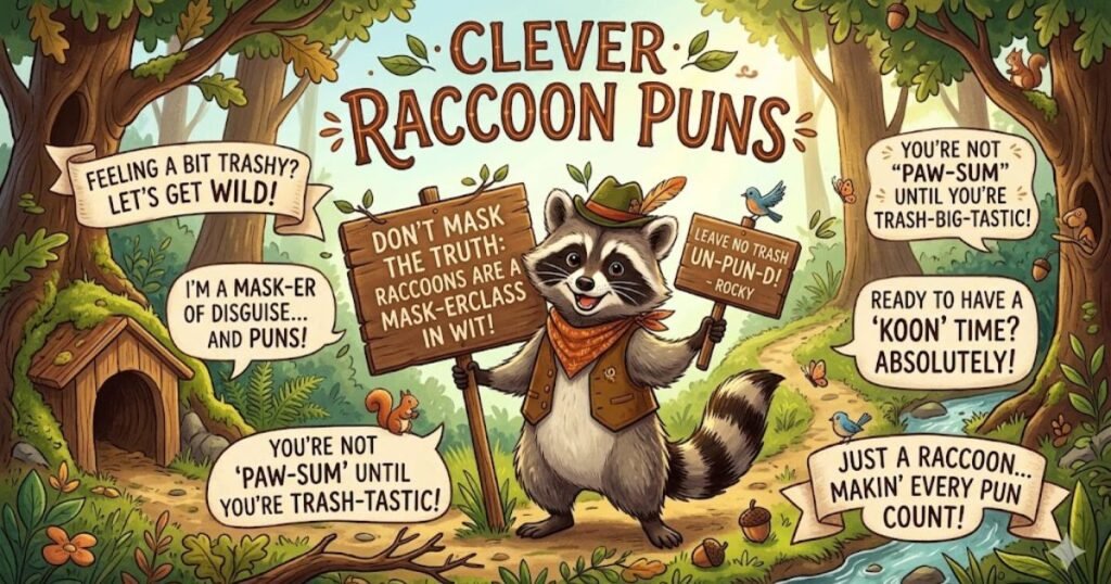 Clever Raccoon Puns