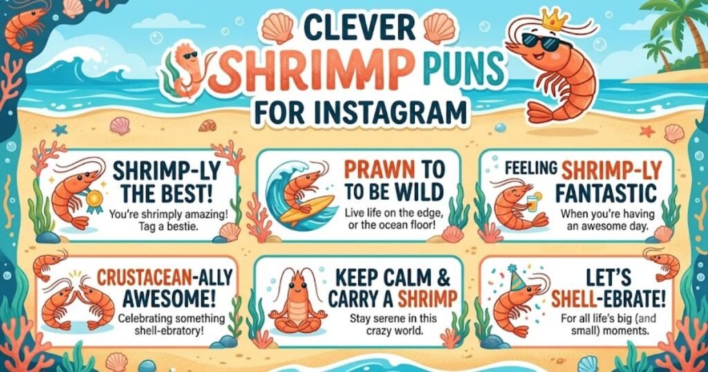 Clever Shrimp Puns for Instagram