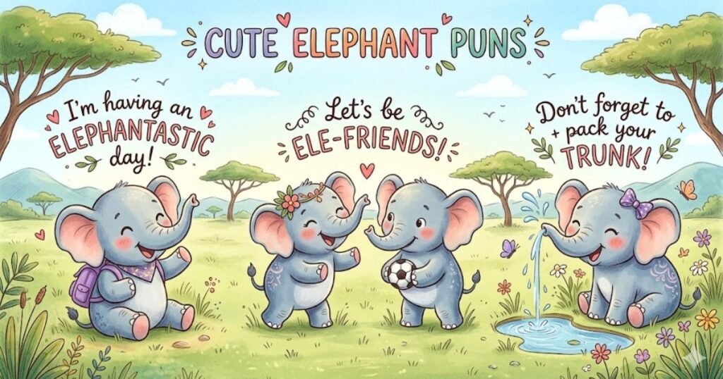 Cute Elephant Puns