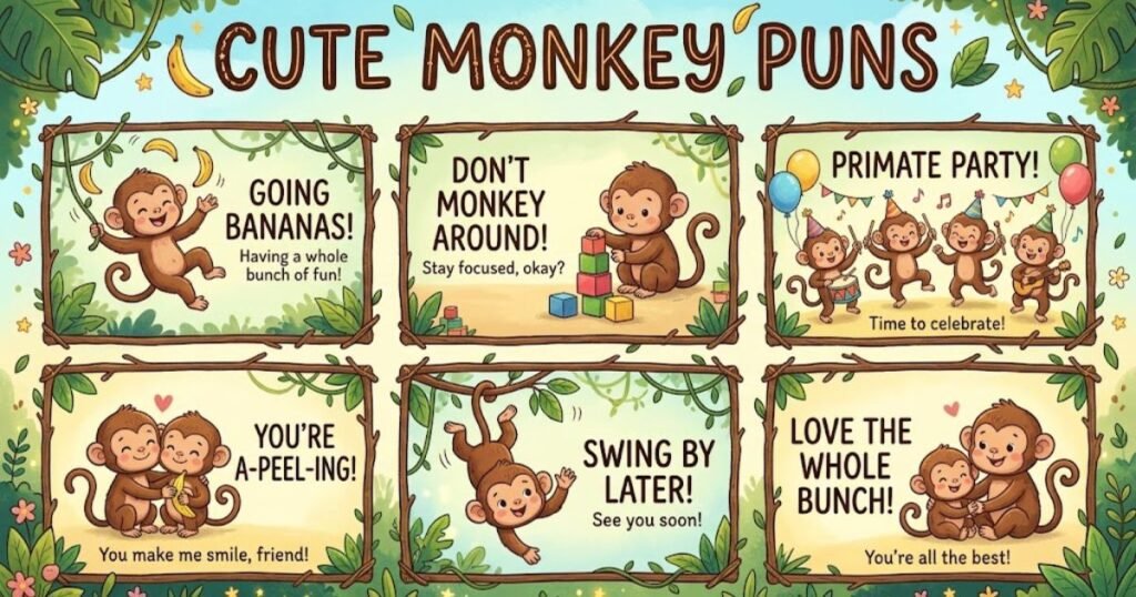 Cute Monkey Puns