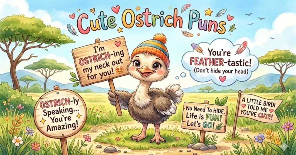 Cute Ostrich Puns 🥰