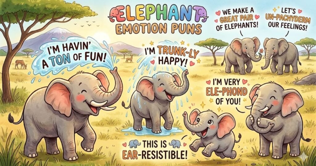 Elephant Emotion Puns