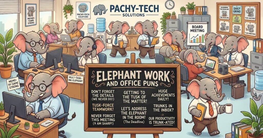 Elephant Work and Office Puns