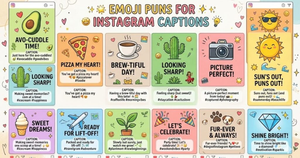 Emoji Puns for Instagram Captions