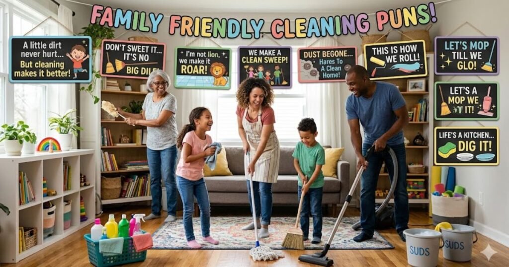 Family Friendly Cleaning Puns