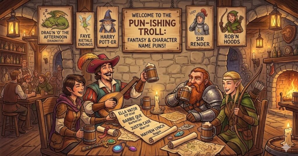 Fantasy and Character Name Puns
