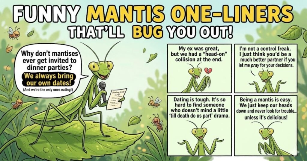 Funny Mantis One-Liners That’ll Bug You Out