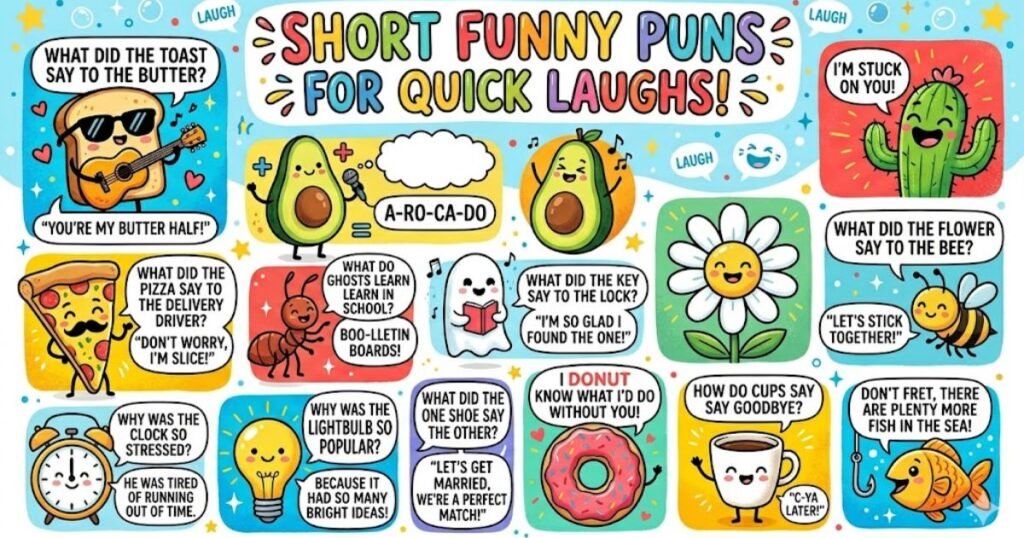 Short Funny Puns for Quick Laughs
