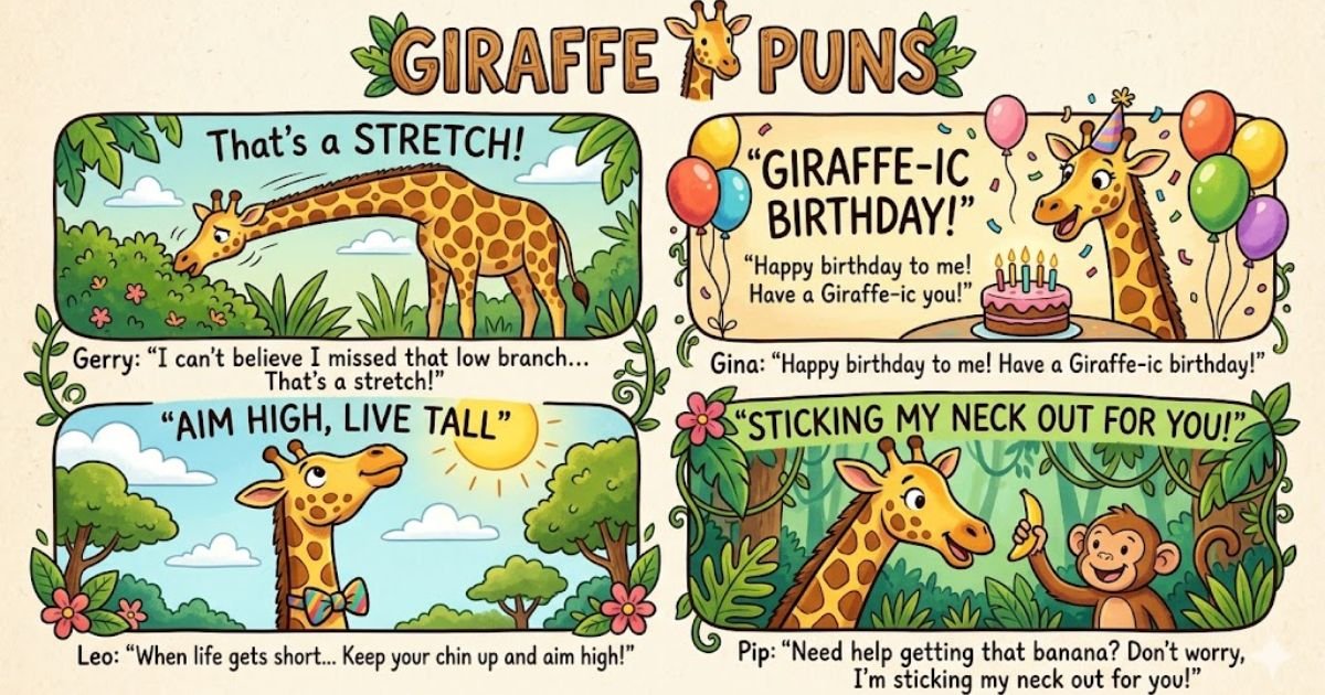 giraffe puns