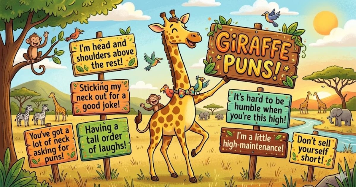 giraffe puns