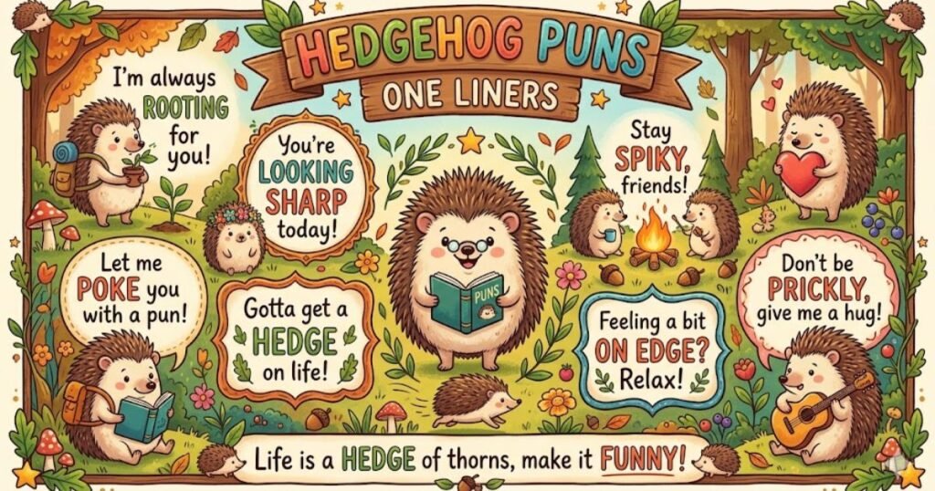 Hedgehog Puns One Liners