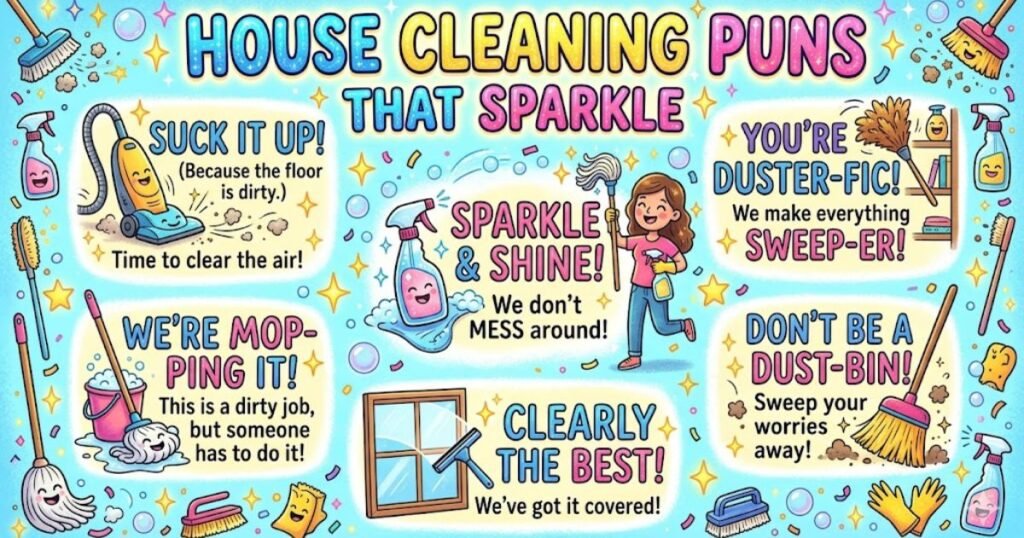 House Cleaning Puns That Sparkle