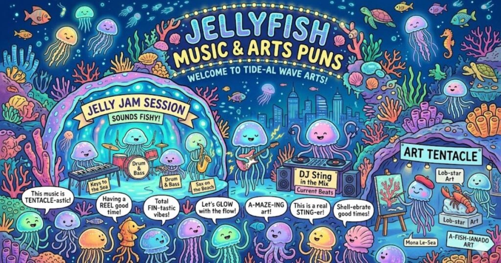 Jellyfish Music & Arts Puns