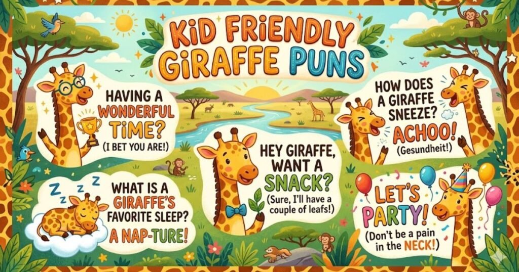 Kid Friendly Giraffe Puns
